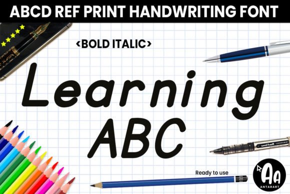Abcd Ref Bold Italic Display Font for Learning-Focused Websites
