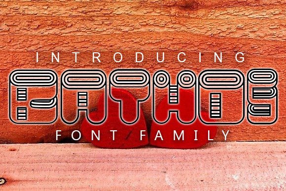 Bathos Display Font for Bold Handmade Branding