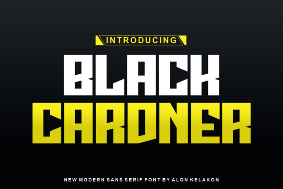 Black Cardner: A Bold Modern Display Font for Editorial Impact