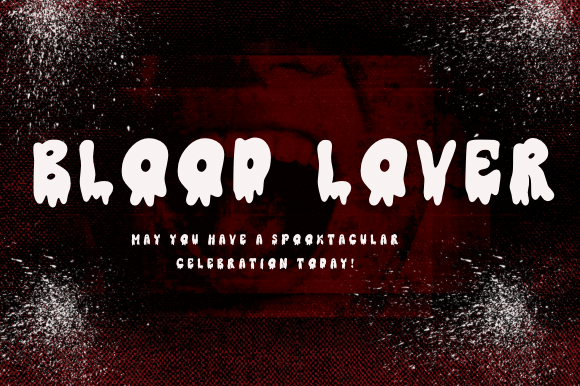 Blood Lover Font: Spooky Drippy Display Fonts for Halloween Crafts