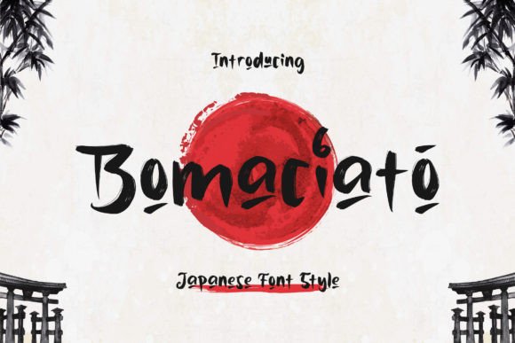 Bomaciato: A Modern Brush Display Font for Creative Branding