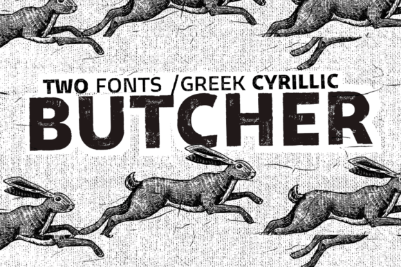 Butcher Font: Retro Display Fonts for Handmade Labels & Printables