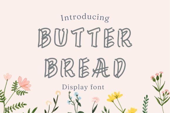 Butterbread: A Handwritten Display Font for Warm, Human Branding