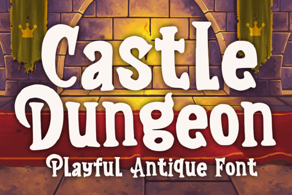 Castle Dungeon Font for Playful Medieval Branding