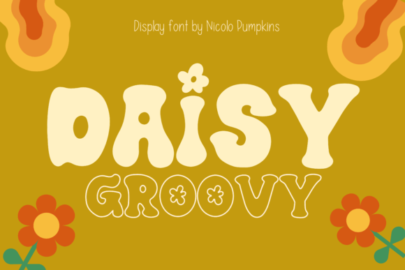 Daisy Groovy Font: Retro Charm for Handmade Labels & Printables