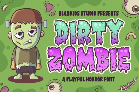 Dirty Zombie Font for Halloween & Horror-Themed Crafts