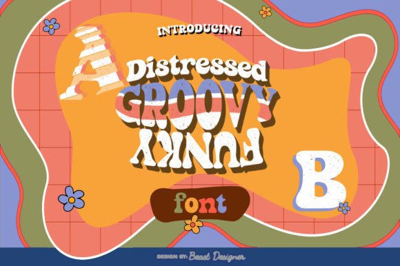 Distressed Groovy Funky Font for Bold, Retro-Inspired Campaigns