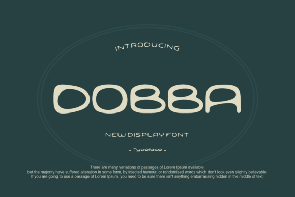 Dobba Font: Fun & Friendly Display Typeface for Crafters