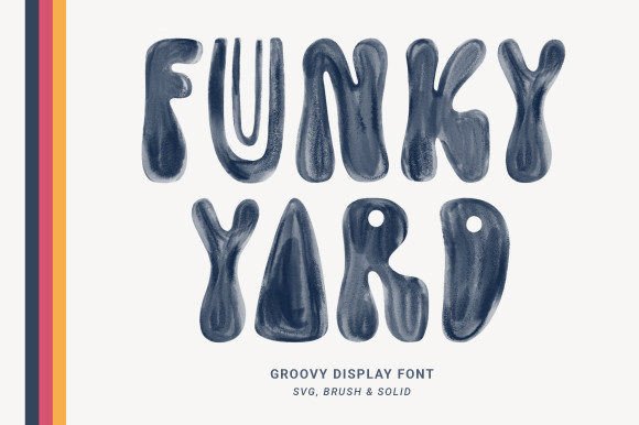 Funky Yard: A Groovy Display Font for Editorial Charm