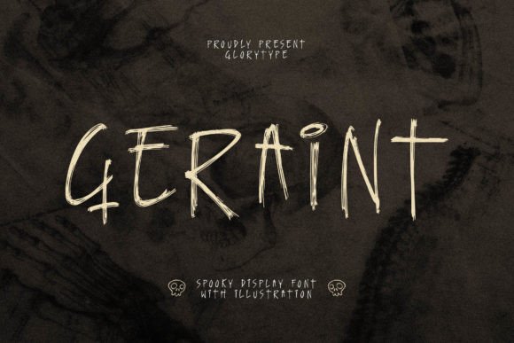 Geraint: A Thin, Spooky Display Font for Halloween Campaigns