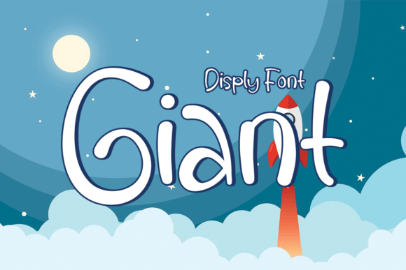 Giant: A Cute Display Font for Editorial Design