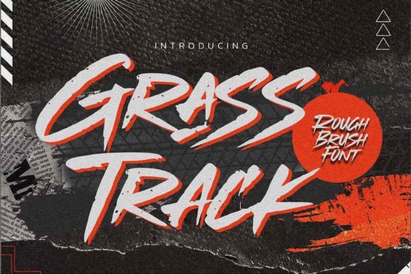 Grasstrack: A Brush Display Font That Makes Campaigns Feel Human