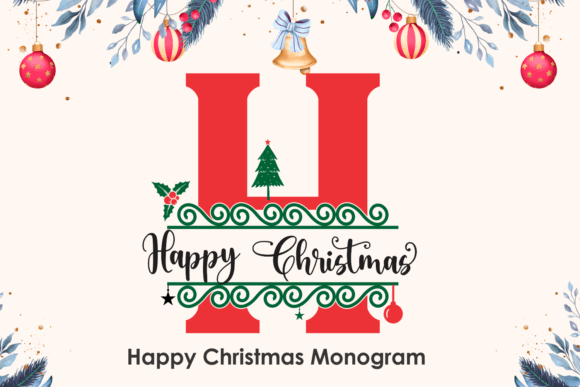 Happy Christmas Monogram Font for Elegant Editorial Moments