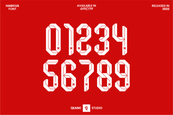 Haricus Display Font for Sporty Branding