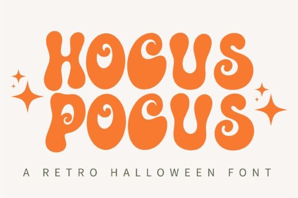 Hocus Pocus Font for Retro Branding and Groovy Design Projects
