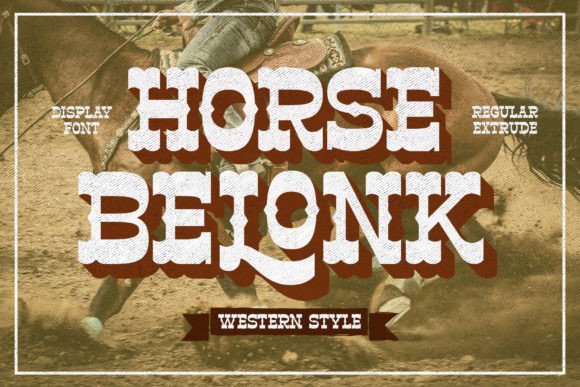 Horse Belonk Display Font for Handmade Branding