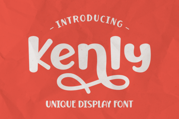 Kenly Font: A Friendly Display Font for Cute, Swashy Campaigns