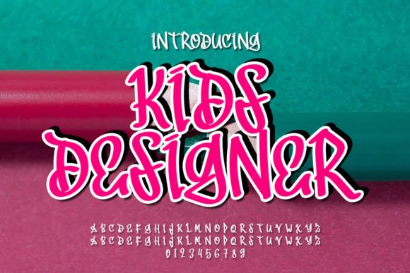 Kids Designer Font for Handmade Labels & Printables