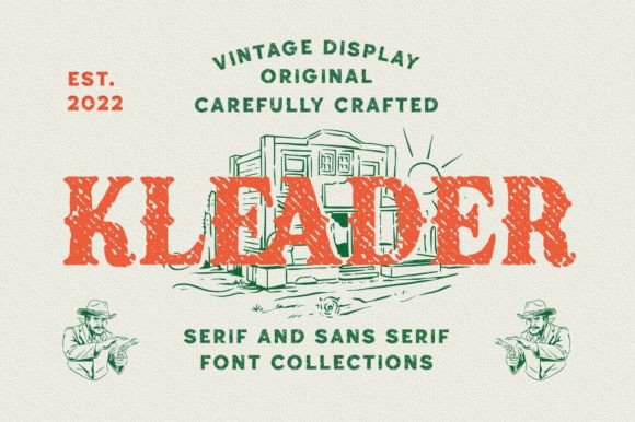 Kleader Display Font for Handmade Creators