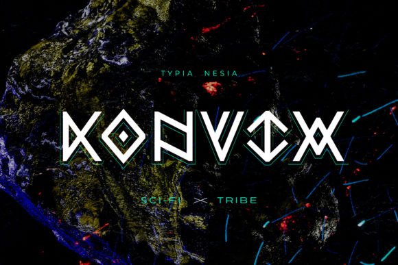 Konvix Font: A Sport-Futuristic Display Typeface for Bold Branding