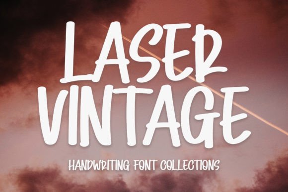 Laser Vintage Font for Bold Editorial & Craft Branding