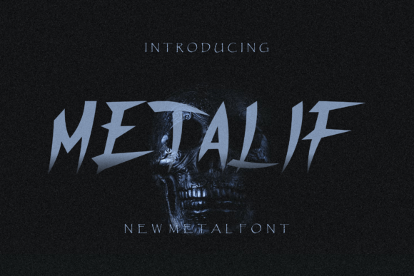 Metalif: A Solemn, Mysterious, Modern Display Font for Editorial Design