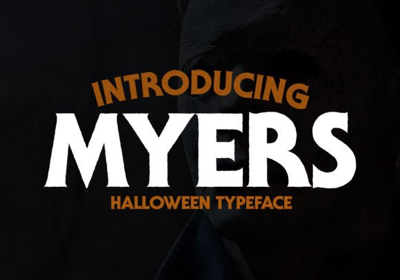 Myers Display Font for Spooky Titles and Headlines