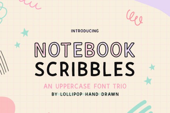 Notebook Scribbles Font for Handmade & Printable Creators