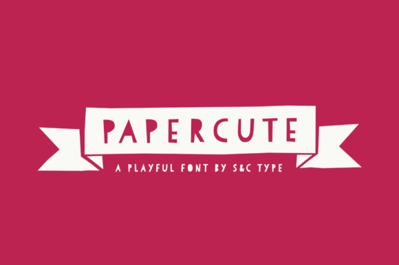 Papercute Display Font for Playful Digital Branding