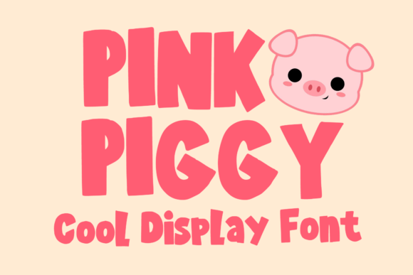 Pink Piggy Display Font for Playful Brand Campaigns
