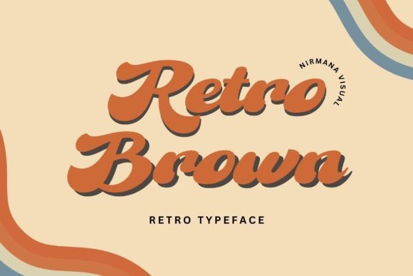 Retro Brown Display Font for Small Business Branding