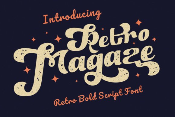 Retro Magaze Display Font for Bold Digital Headlines
