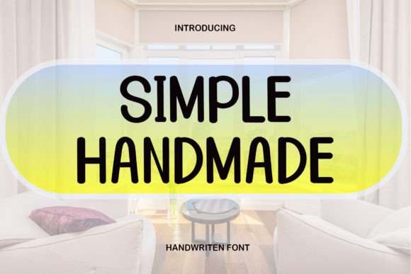 Simple Handmade Display Font for Modern Web Design