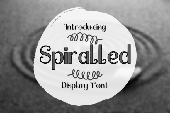 Spiralled: A Chic Display Font for Elegant Design Projects