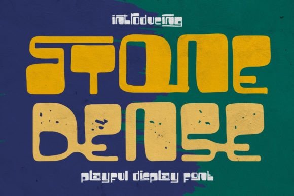 Stone Dense: A Playful Display Font for Brighter Digital Branding