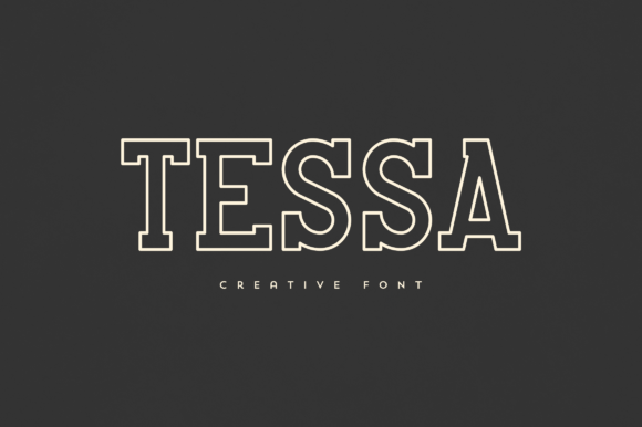 Tessa: Elegant Display Font for Small Business Branding