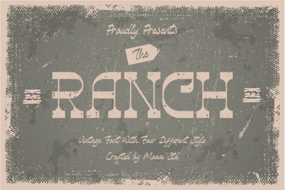 The Ranch Duo: A Retro Western Display Font for Bold Campaigns