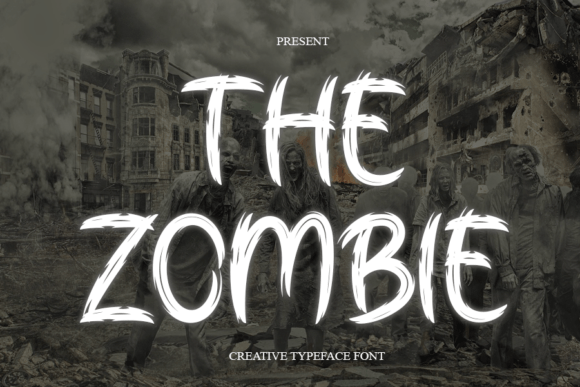The Zombie Font: A Modern Brush Display Typeface for Creative Projects