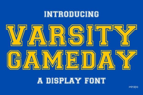 Varsity Gameday: A Bold Display Font for Modern Branding