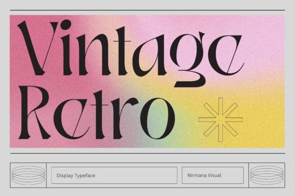 Vintage Retro Display Font for Elegant Digital Branding